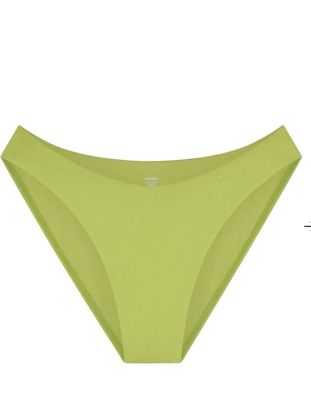 Monday Swimwear Apple Green Underwire Crovelly Top M - Seychelles Bottom Small